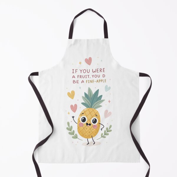 Item preview, If you were a Fruit, you'd be a Fine-apple, kawaii Puns designed and sold by MagicalThreads.