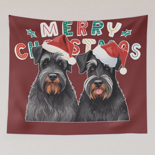 Item preview, Christmas Black Russian Terriers – Merry Christmas designed and sold by GoodyPaws.