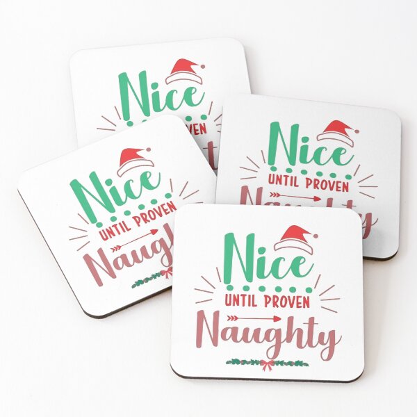 Item preview, "Festive Fun: Nice Until Proven Naughty Christmas Sticker" designed and sold by StickerFrenzied.