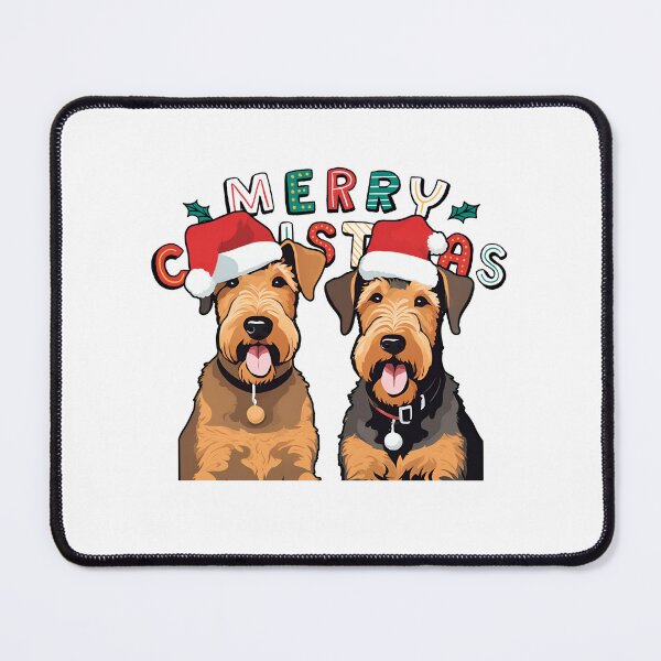 Item preview, Christmas Airedale Terriers – Merry Christmas designed and sold by GoodyPaws.
