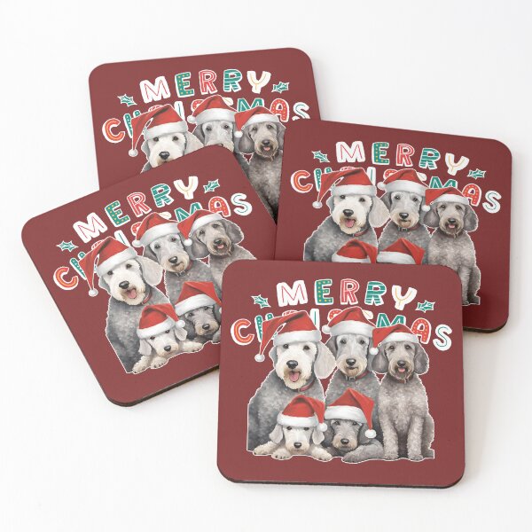 Item preview, Christmas Bedlington Terriers – Merry Christmas designed and sold by GoodyPaws.