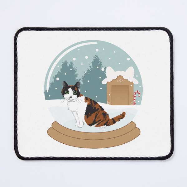 Item preview, Warm Fuzzy Wishes Cat Snow Globe  designed and sold by Kelly Weaver.