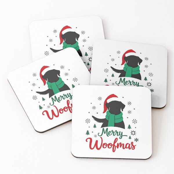 Artikelvorschau, Schwarzer Labrador Weihnachten, Frohe Woofmas entworfen und verkauft von venavar.