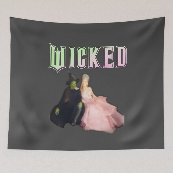 Item preview, wicked Glinda Elphaba fantasy vintage aesthetic / pink and green  designed and sold by SoloAutenica.