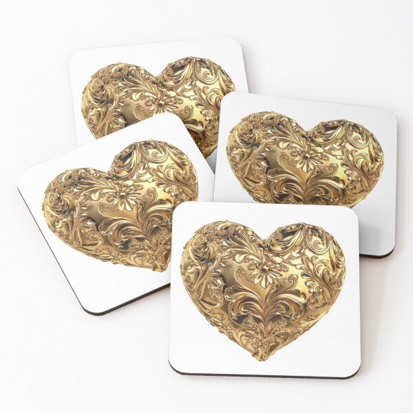 Item preview, Ornate Gold Heart designed and sold by Crafts4YouShop.
