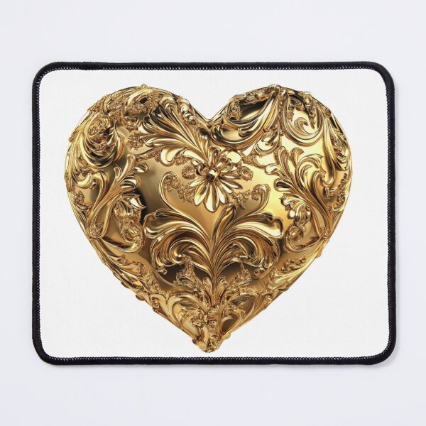 Item preview, Ornate Gold Heart designed and sold by Crafts4YouShop.