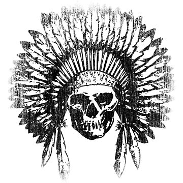 Artwork thumbnail, Vintage Chief Skull Design by EthosWear