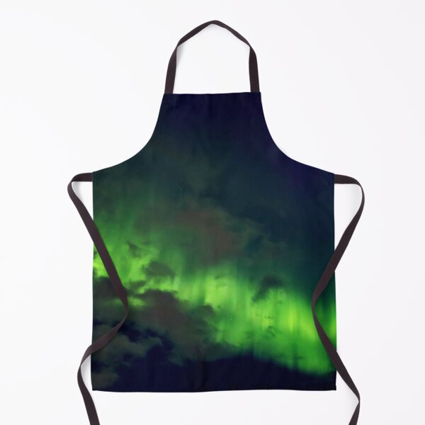 Item preview, Green Alaskan Aurora Borealis In Clouds designed and sold by Two-Pence-Art.