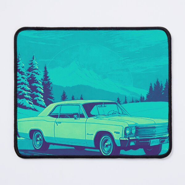 Item preview, Muscle Car in Frozen Christmas Wasteland designed and sold by GrizzlyCollective.