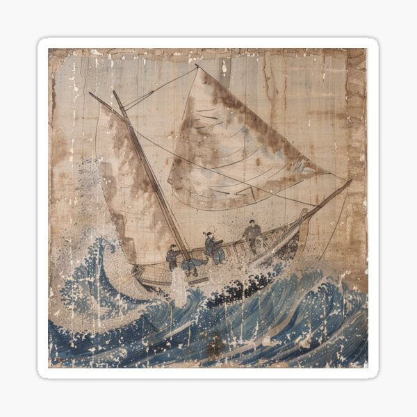 Aperçu de l'œuvre Hokusai-Cheval de bois créée et vendue par edisonnn.