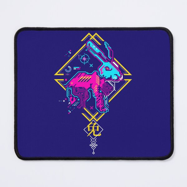 Item preview, Chinese zodiac sign of rabbit, cyberpunk futuristic rabbit designed and sold by NiamLab.
