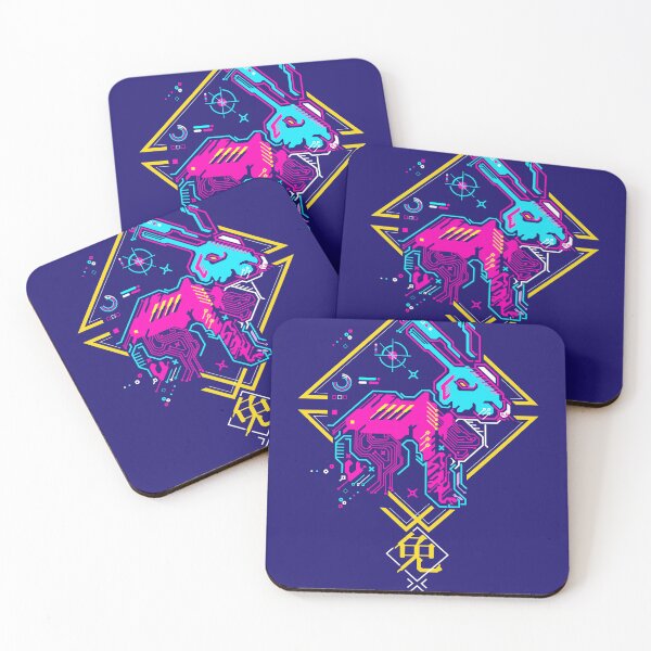 Item preview, Chinese zodiac sign of rabbit, cyberpunk futuristic rabbit designed and sold by NiamLab.