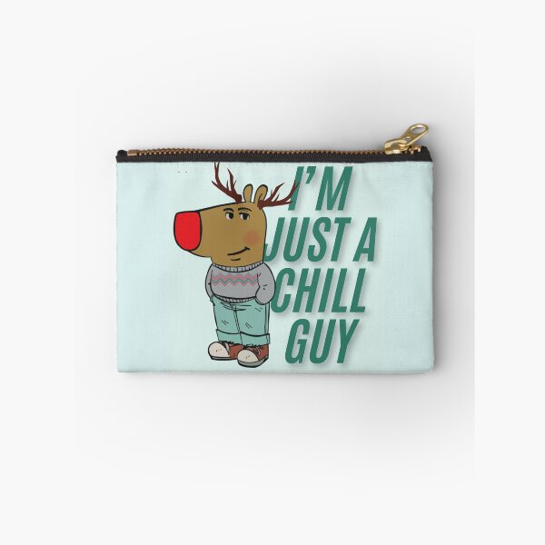 Item preview, Chill Guy meme with Rudolph the red nose reindeer designed and sold by Fatimah Sheikh.