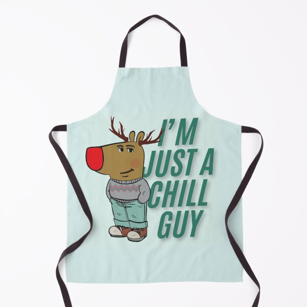 Item preview, Chill Guy meme with Rudolph the red nose reindeer designed and sold by Fatimah Sheikh.