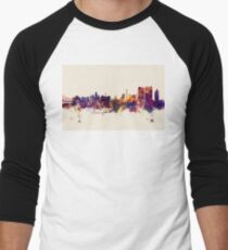 Calcutta (Kolkata) India Skyline Men's Baseball ¾ T-Shirt