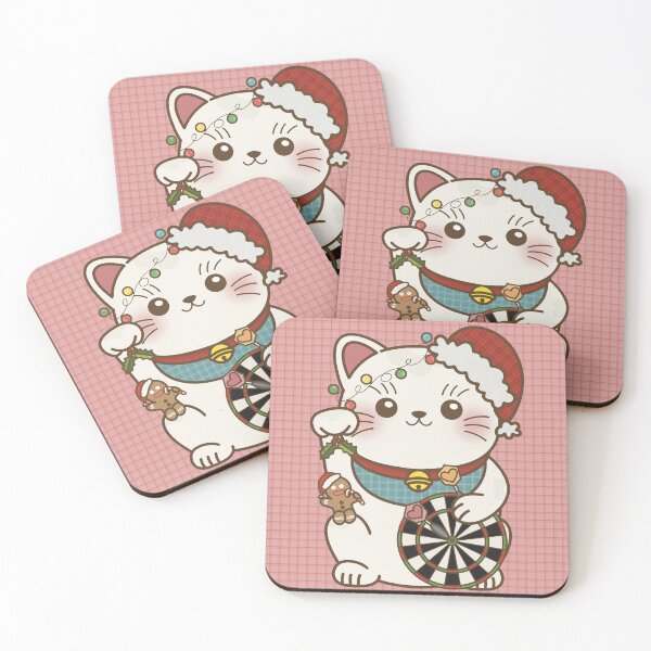 Item preview, Lucky Cat Loves Darts X Christmas designed and sold by love4darts.