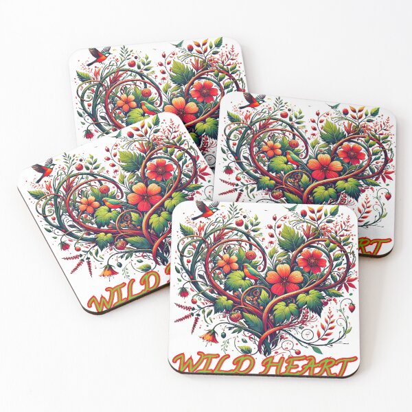 Item preview, Wild Heart. Wild Heart, flowers and birds. designed and sold by Osintown.