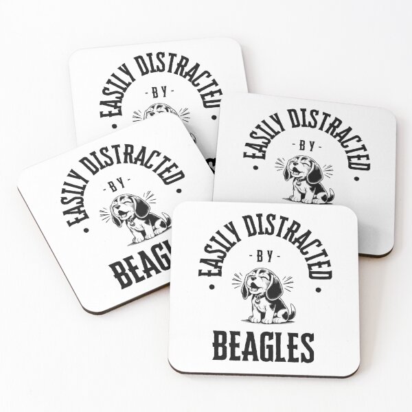 Item preview, Easily Distracted by Beagles designed and sold by CuteDesignables.