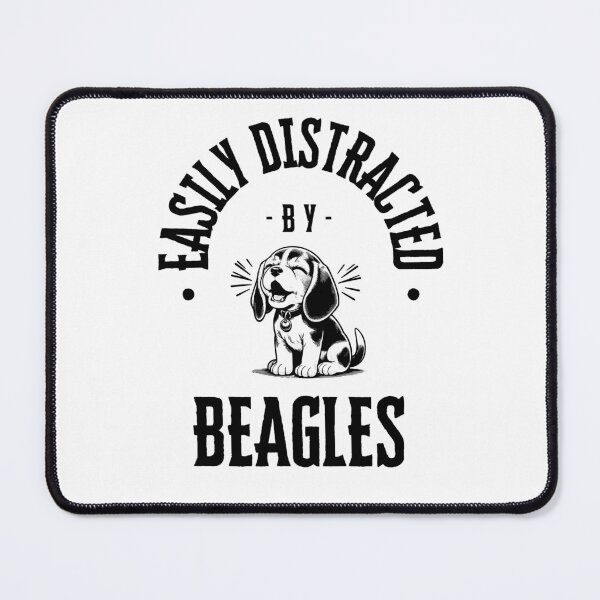 Item preview, Easily Distracted by Beagles designed and sold by CuteDesignables.