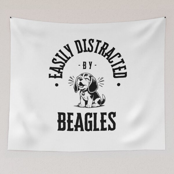 Item preview, Easily Distracted by Beagles designed and sold by CuteDesignables.
