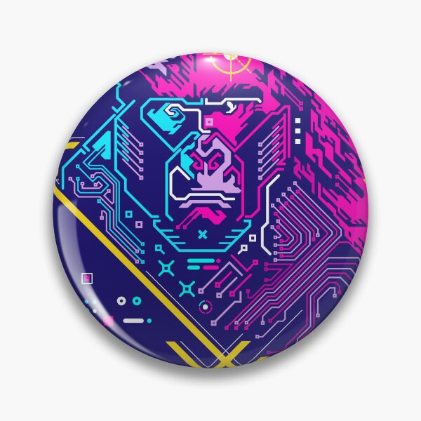 Item preview, Chinese zodiac sign of ape, cyberpunk futuristic monkey designed and sold by NiamLab.