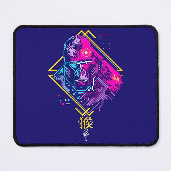 Item preview, Chinese zodiac sign of ape, cyberpunk futuristic monkey designed and sold by NiamLab.