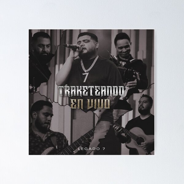 Legado 7 Traketeando En Vivo Album 2022 Poster For Sale By