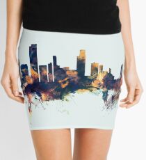 Honolulu Hawaii Skyline Mini Skirt