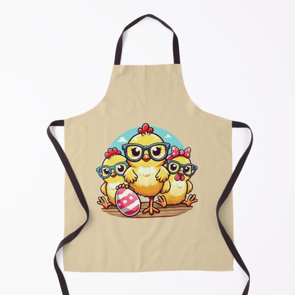 Item preview, Cute Easter Chickens Wearing Glasses designed and sold by Myra365Art.