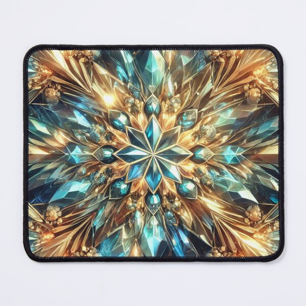 Item preview, Crystal Starburst: A Radiant Kaleidoscope of Gems and Light designed and sold by TeslaSt0re.
