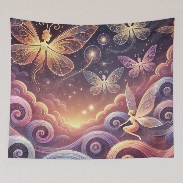 Item preview, Enchanted Butterfly Dream: Celestial Fairies and Magical Skies designed and sold by TeslaSt0re.