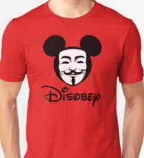 Disobey - Anonymous - Disney - Subversive Symbolism Unisex T-Shirt