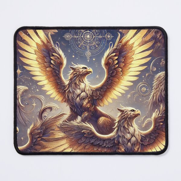 Item preview, Golden Griffins of Myth: Majestic Celestial Guardians designed and sold by TeslaSt0re.