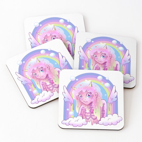 Item preview, Pastel Rainbow Slime Monster Girl.  designed and sold by FizzyVee.