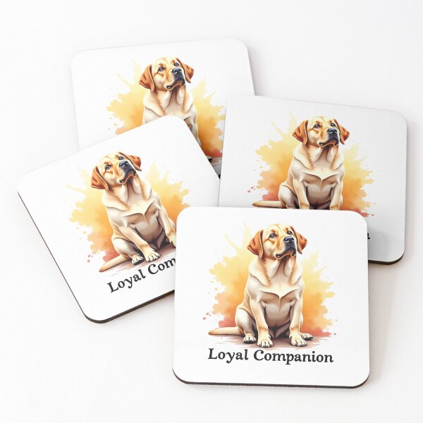 Item preview, loyal companion,  cute yellow labrador retriever designed and sold by venavar.
