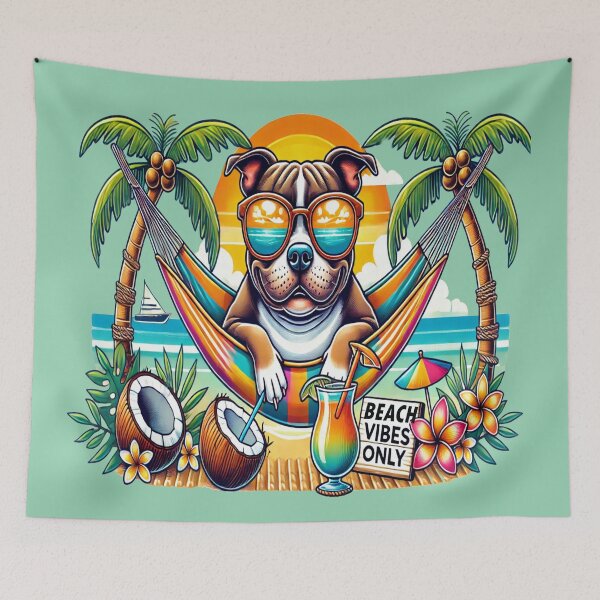 Item preview, Beach Vibes Only- American Bullies designed and sold by Globalcitytees.