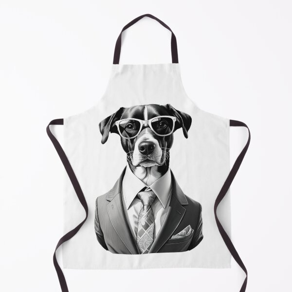 Item preview, Minimalist Dog Wearing Suit and Glasses designed and sold by Bunmigraphics .