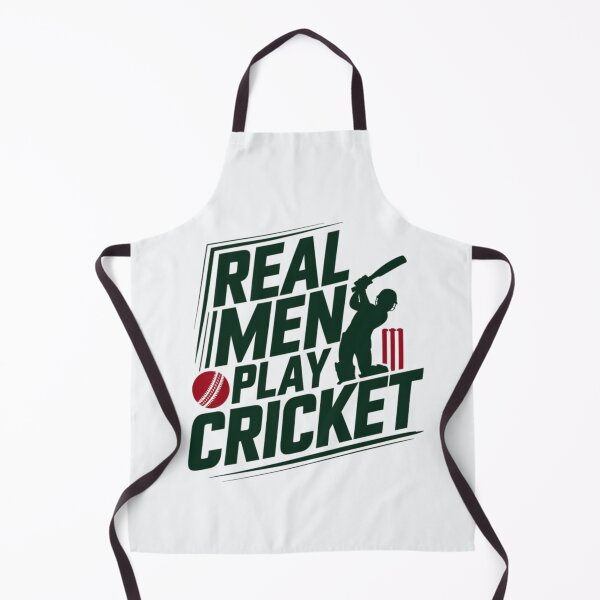 Item preview, Real Men Play Cricket designed and sold by Jollys-ArtShop.