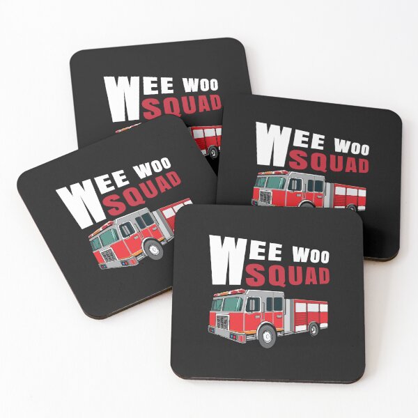 Item preview, Wee  woo squad funny firefighters truck designed and sold by marfanna.