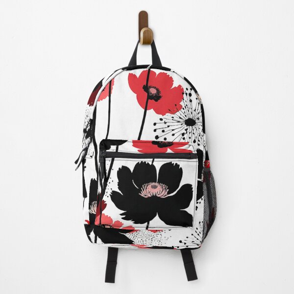 Item preview, modern poppy flower pattern designed and sold by s-flo-art.