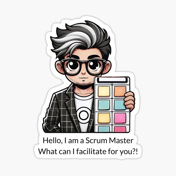 Item preview, Funny Scrum Master T-Shirt | Agile Coach Cartoon Design for IT Professionals and SAFe Teams designed and sold by wagenfue.