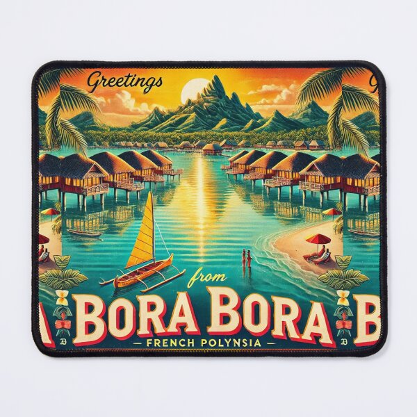 Item preview, Greetings from Bora Bora – Vintage Paradise of French Polynesia designed and sold by Meta2Physical.