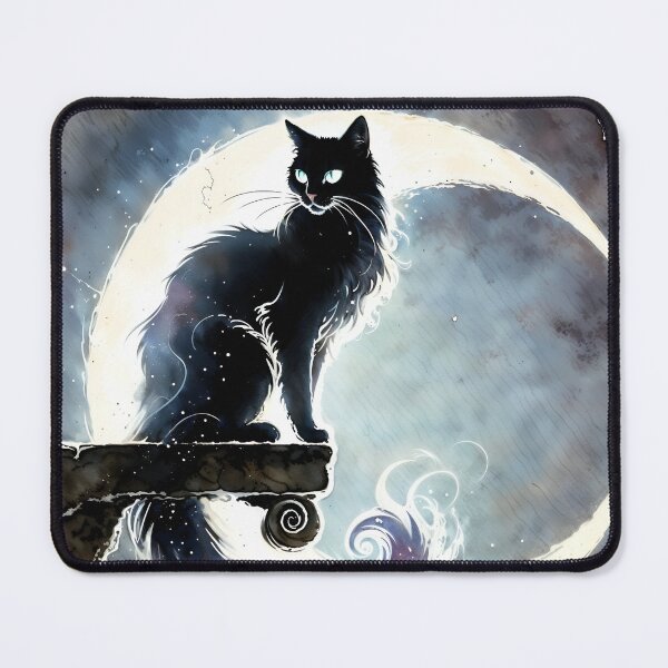 Item preview, Black Cat Night designed and sold by RubisLeaf.
