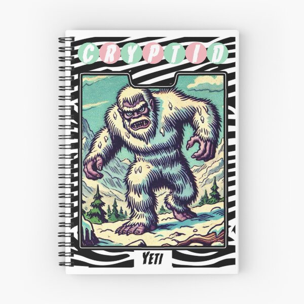 Item preview, Yeti Cryptids Zebra Stripes Trading Card Design  designed and sold by Phishfewd.