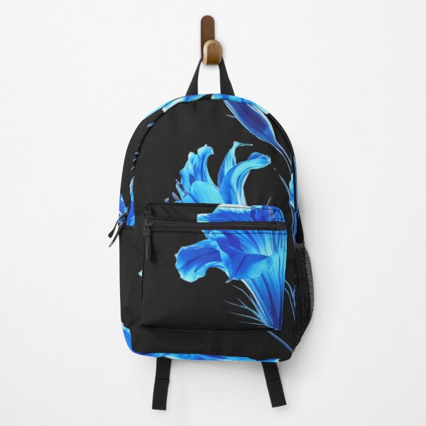 Item preview, A digitally enhanced image of two vibrant blue flowers designed and sold by aipaint.