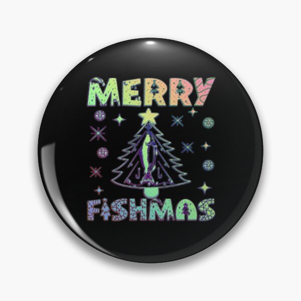 Item preview, Merry Fishmas Christmas Tree Fishing Funny designed and sold by creativerooney.