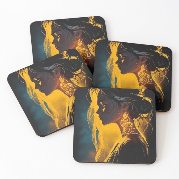 Item preview, Mythical Sorceress with Glowing Tattoos designed and sold by ByteyCreatives.