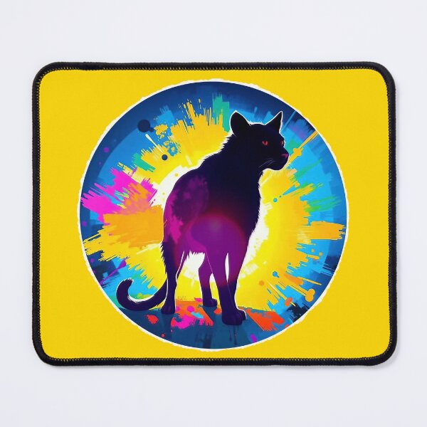 Item preview, Colorburst Cat - Vibrant Shadow and Light designed and sold by ChrisButler.