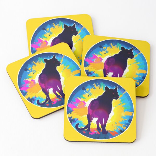 Item preview, Colorburst Cat - Vibrant Shadow and Light designed and sold by ChrisButler.