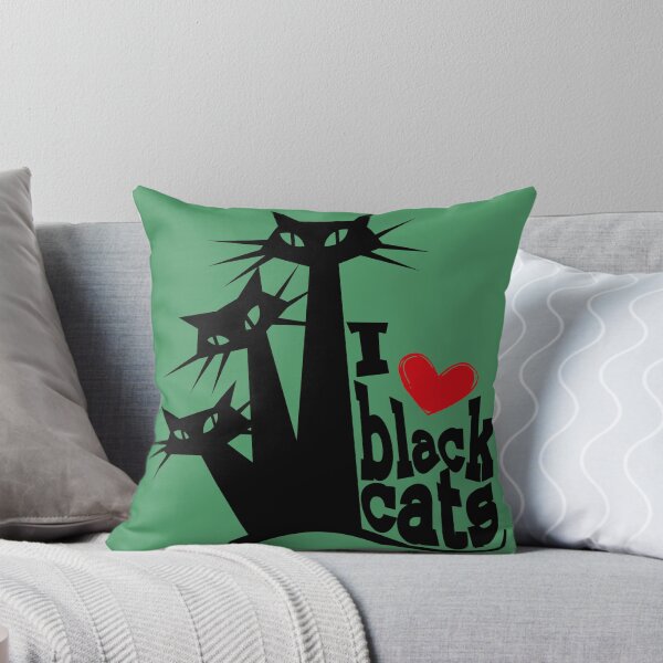 Item preview, I heart black cats designed and sold by TalkingHerds.